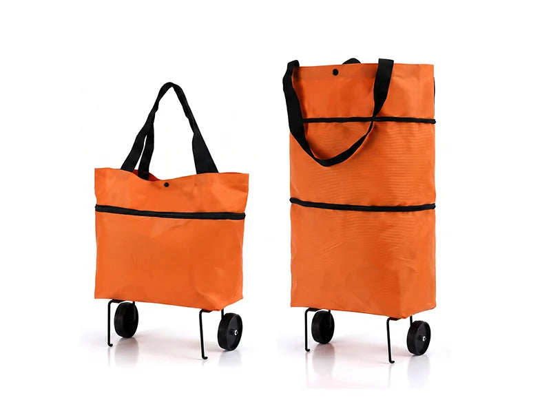🛍️✨ Torba na zakupy z możliwością przekształcenia - chowane kółka, udźwig 20 kg, rozszerzalna dzięki zamkowi błyskawicznemu!