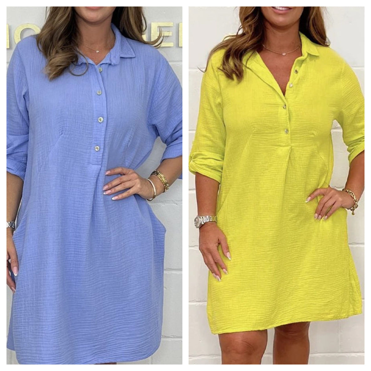 💝Damska letnia sukienka koszulowa w dużym rozmiarze