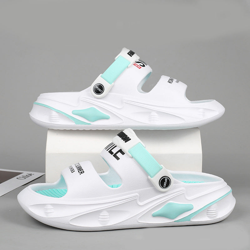 Grube, amortyzowane sandały z gąbczastą przyczepnością