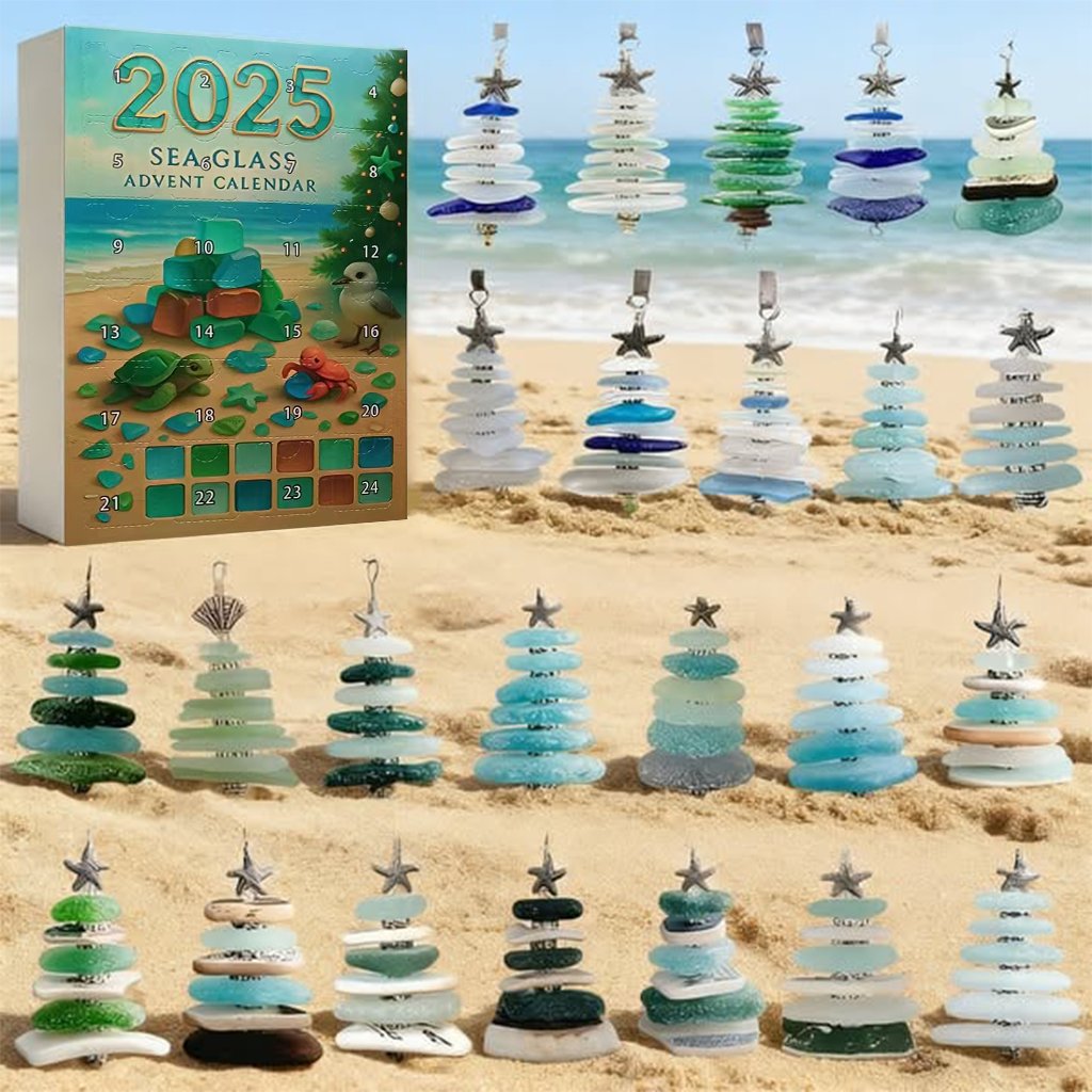 🌊✨Akrylowy kalendarz adwentowy z efektem choinki 🎄❄️