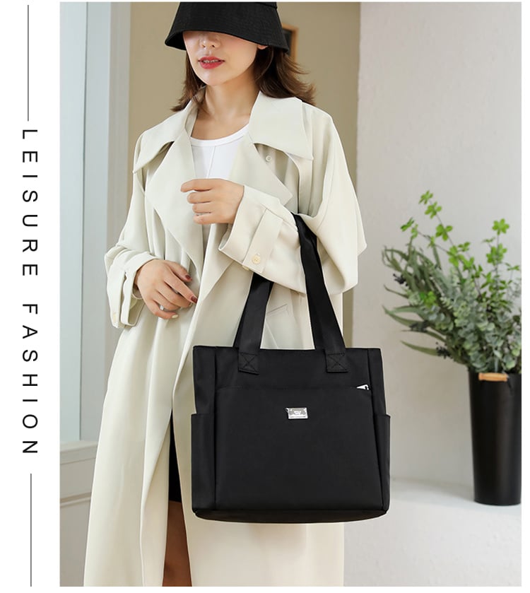 🔥Wodoodporna nylonowa torba na ramię o dużej pojemności i wielu kieszeniach👜