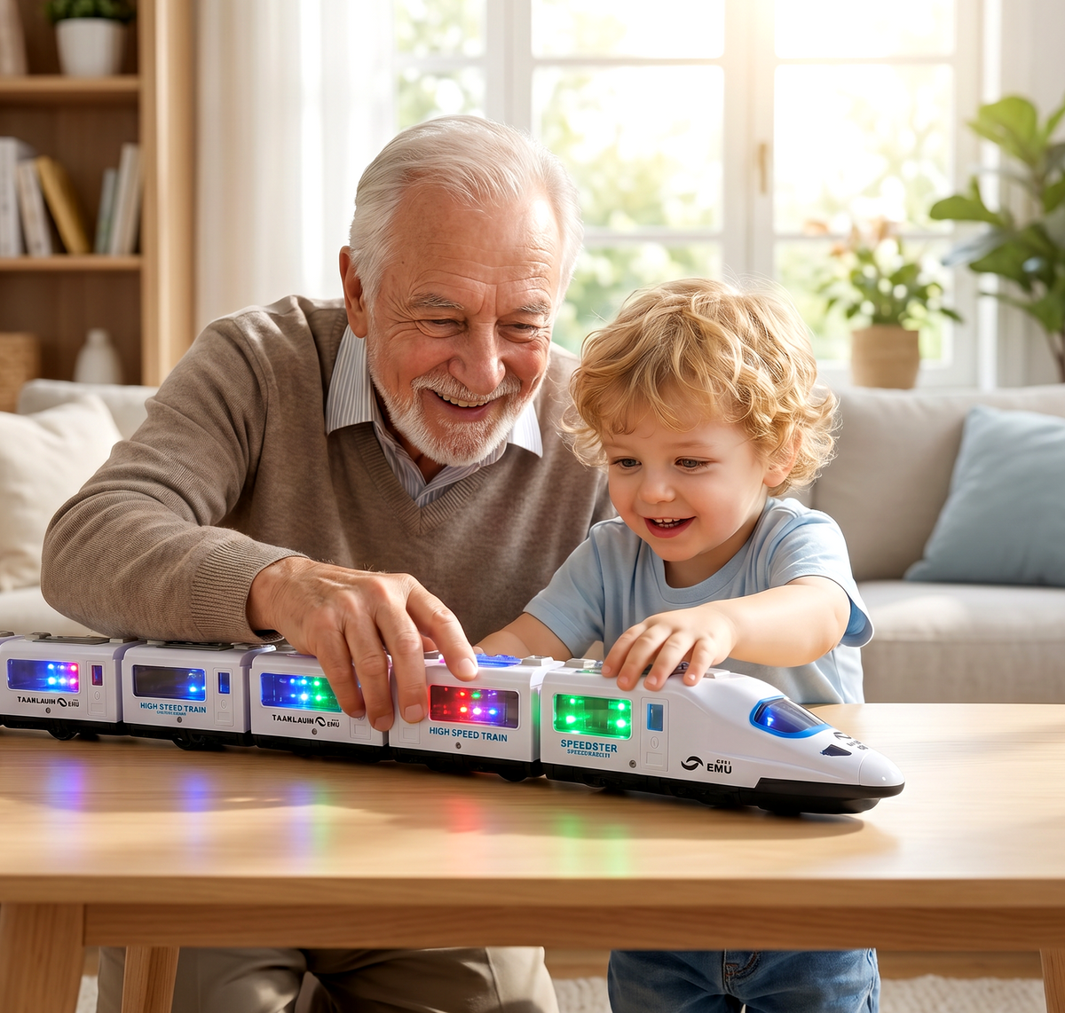 🔥 Elektryczny pociąg z oświetleniem i muzyką – idealny prezent