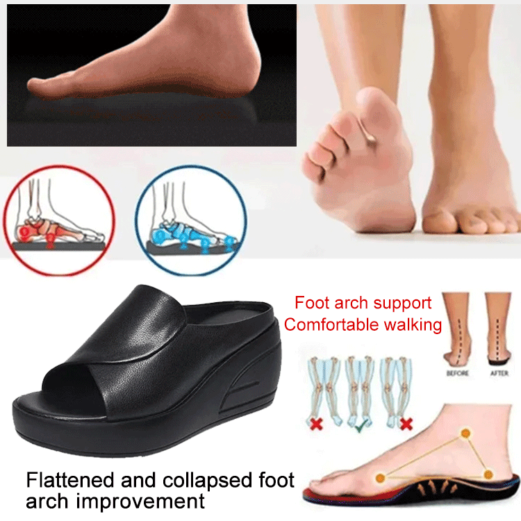 🔥[5,5 cm obcas] sandały na miękkiej podeszwie i koturnie