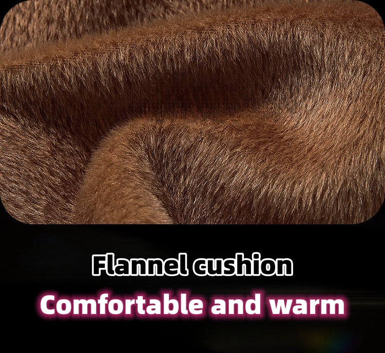 Krótka pluszowa poduszka na zimowe siedzenie samochodowe