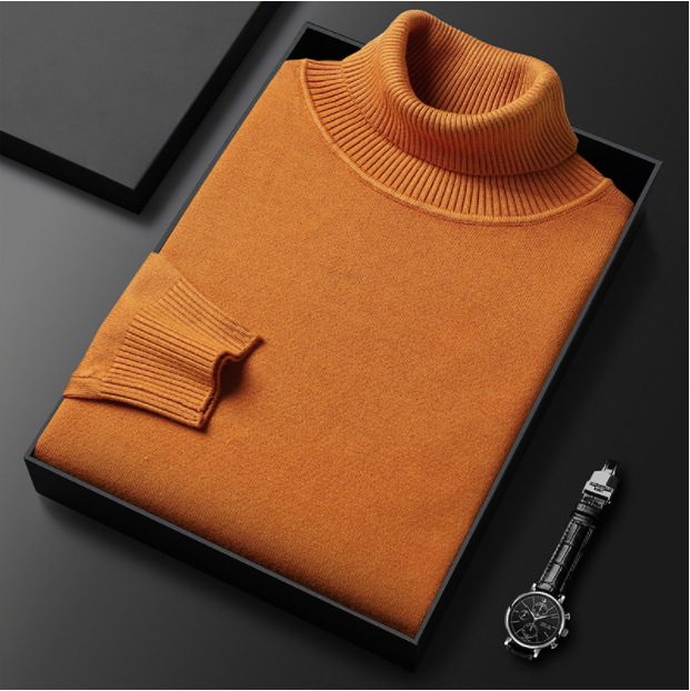 Męski sweter premium w jednolitym kolorze