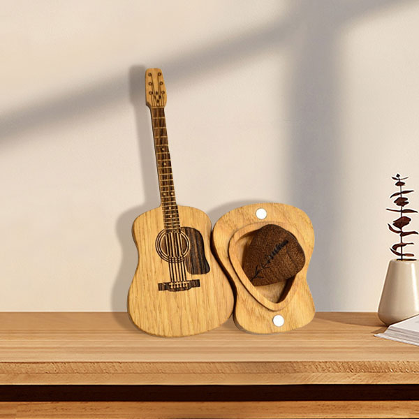 🔥 GORĄCA WYPRZEDAŻ 50% ZNIŻKI 💖 Drewniane pudełko na kostki do gitary akustycznej 🎁🎸