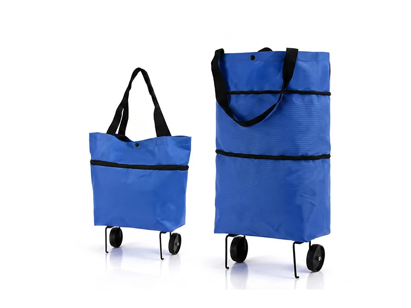🛍️✨ Torba na zakupy z możliwością przekształcenia - chowane kółka, udźwig 20 kg, rozszerzalna dzięki zamkowi błyskawicznemu!