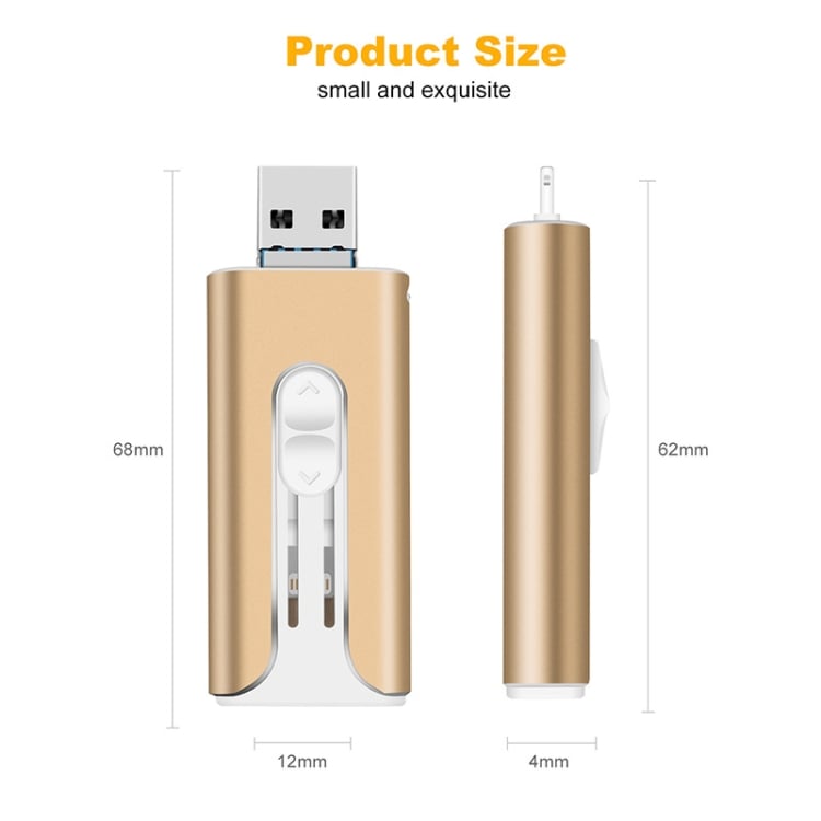 32~256 GB Micro USB + 8 pinów + USB 3.0 4 w 1 Telefon komórkowy Komputer U-Disk