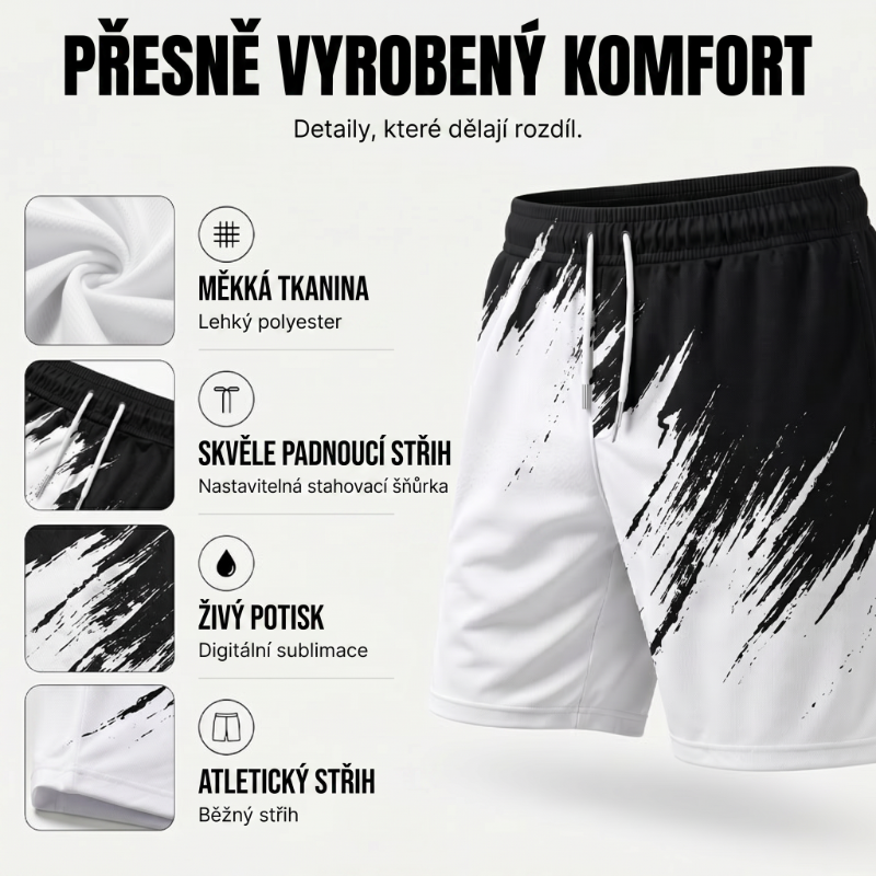 Wyróżnij się dzięki dynamicznemu nadrukowi 3D – męski letni zestaw z dynamicznym nadrukiem. Płatność przy odbiorze! 🔥