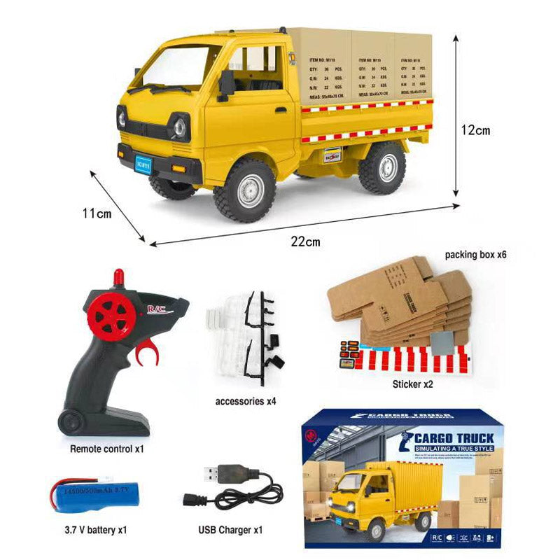 🔥🎁 Zabawka w postaci ciężarówki kontenerowej, zdalnie sterowanej i ładowalnej 🎮🚚