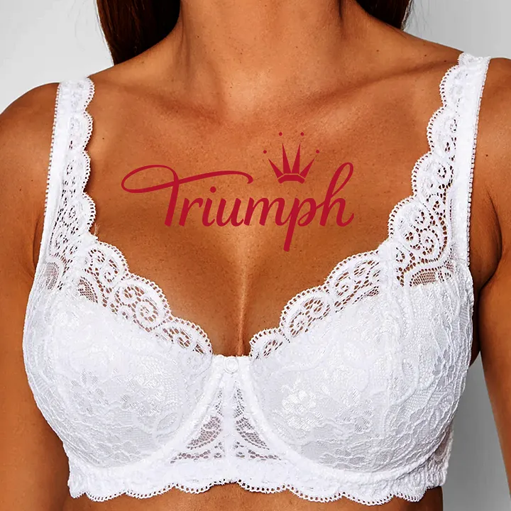 Triumph – 4 części. 💕2026 – nowy romantyczny biustonosz z koronką