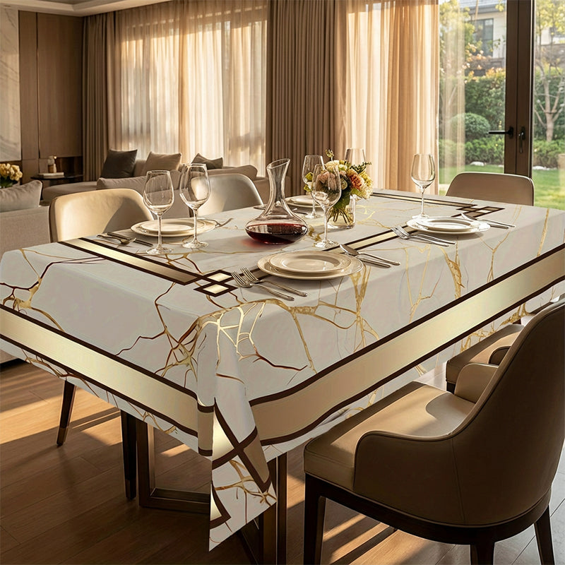 ⏳Ograniczona czasowo zniżka 50%⏰Wodoodporny obrus z nadrukiem marmurkowym🌩️