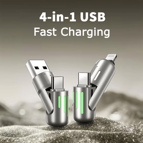 🔥Kabel do ładowania USB 4 w 1, szybkie ładowanie⚡