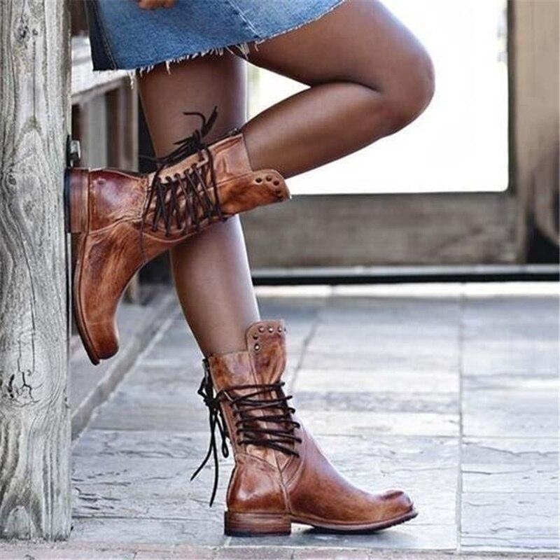 Damskie modne buty w jednolitym kolorze