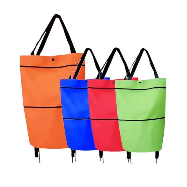🛍️✨ Torba na zakupy z możliwością przekształcenia - chowane kółka, udźwig 20 kg, rozszerzalna dzięki zamkowi błyskawicznemu!