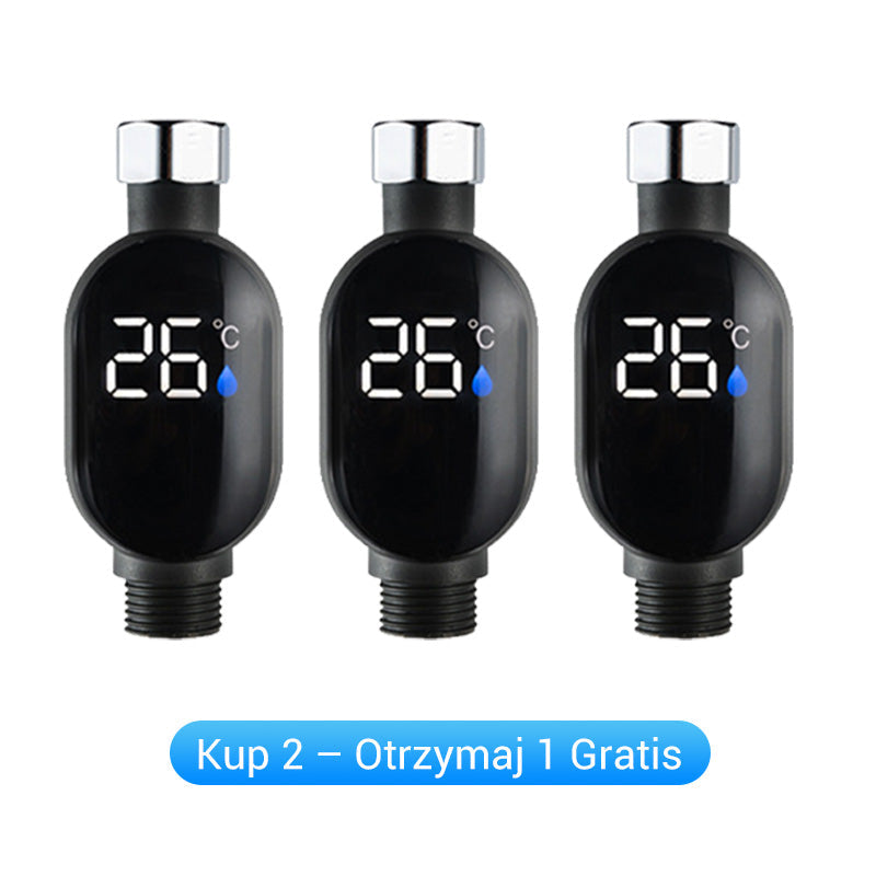 Wodoodporny wyświetlacz LED Termometr prysznicowy w stopniach Celsjusza