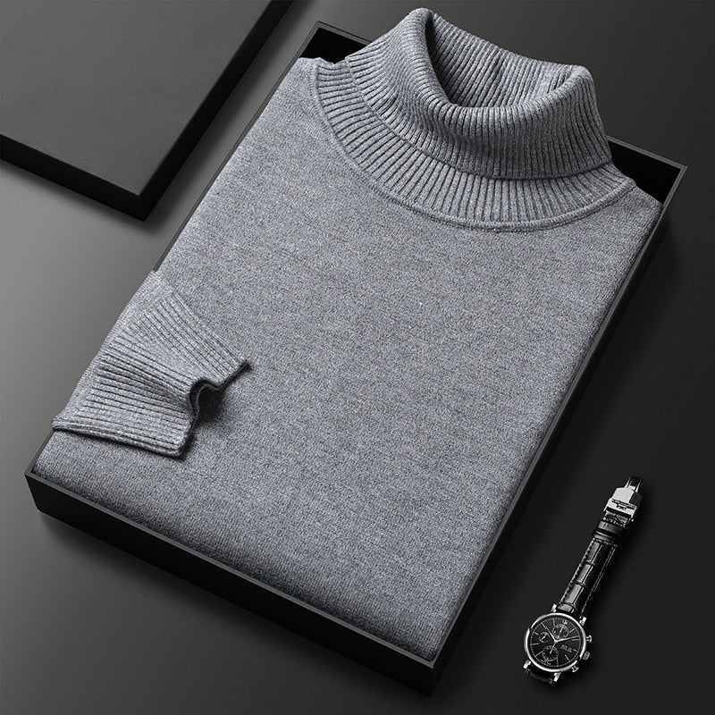Męski sweter premium w jednolitym kolorze