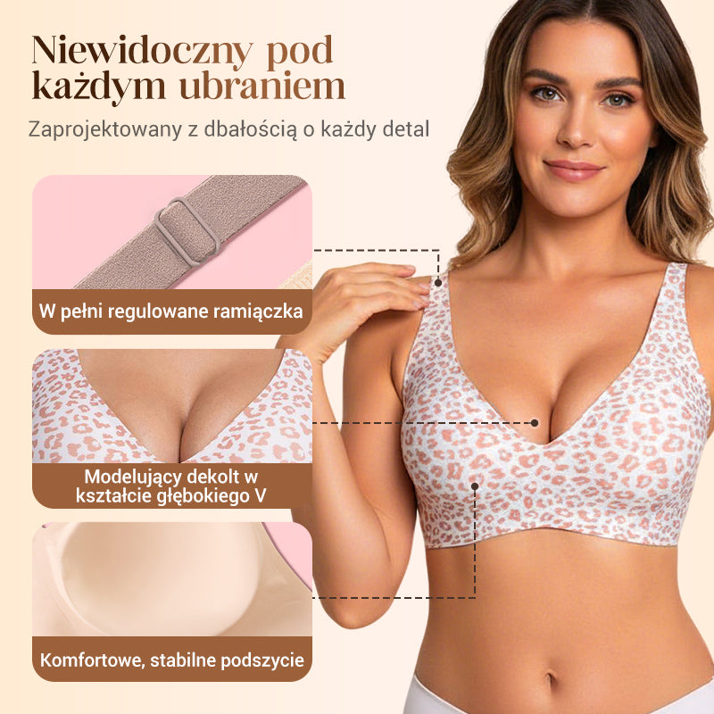 Bezdrutowe, wygodne staniki typu braletka Push-Up dla kobiet, bezszwowe, do głębokiego dekoltu, na co dzień