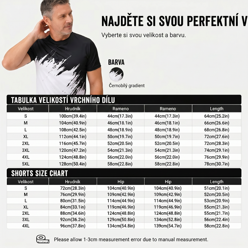 Wyróżnij się dzięki dynamicznemu nadrukowi 3D – męski letni zestaw z dynamicznym nadrukiem. Płatność przy odbiorze! 🔥