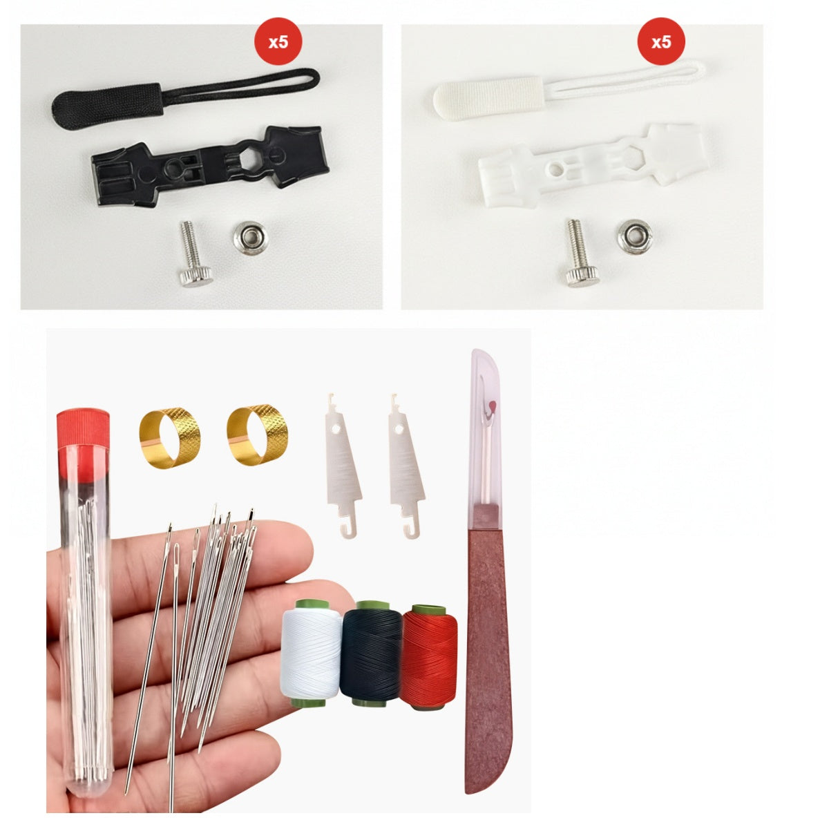 💥 Kup więcej, otrzymaj więcej gratis! 🔧 Uniwersalny zestaw do naprawy zamków błyskawicznych