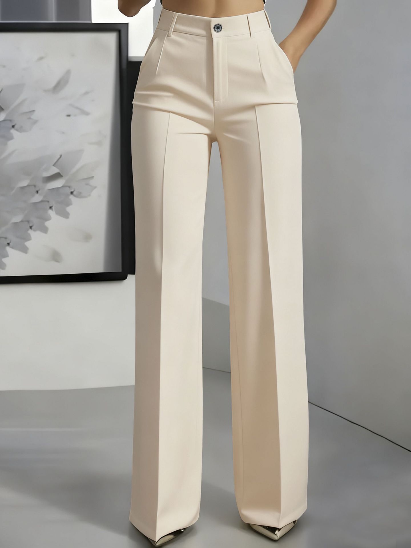 ⏳Oferta ograniczona czasowo - 50% ZNIŻKI🔥👖Damskie spodnie z wysokim stanem i elastyczną gumką