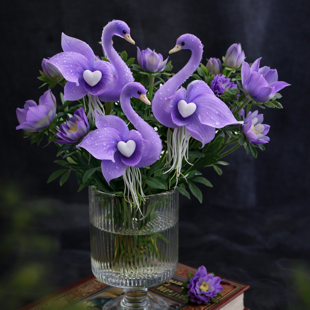 🔥 Wiosenna wyprzedaż -50%! ✨ Urocze kwiaty „Purple Swan Blossom” – wyjątkowa piękność dla Twojego ogrodu