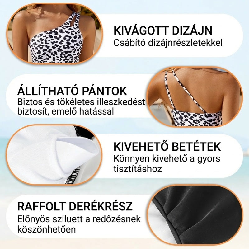🔥 S-2XL 🍀 Jednoczęściowy kostium kąpielowy dla kobiet z odkrytymi ramionami 🏖️👙
