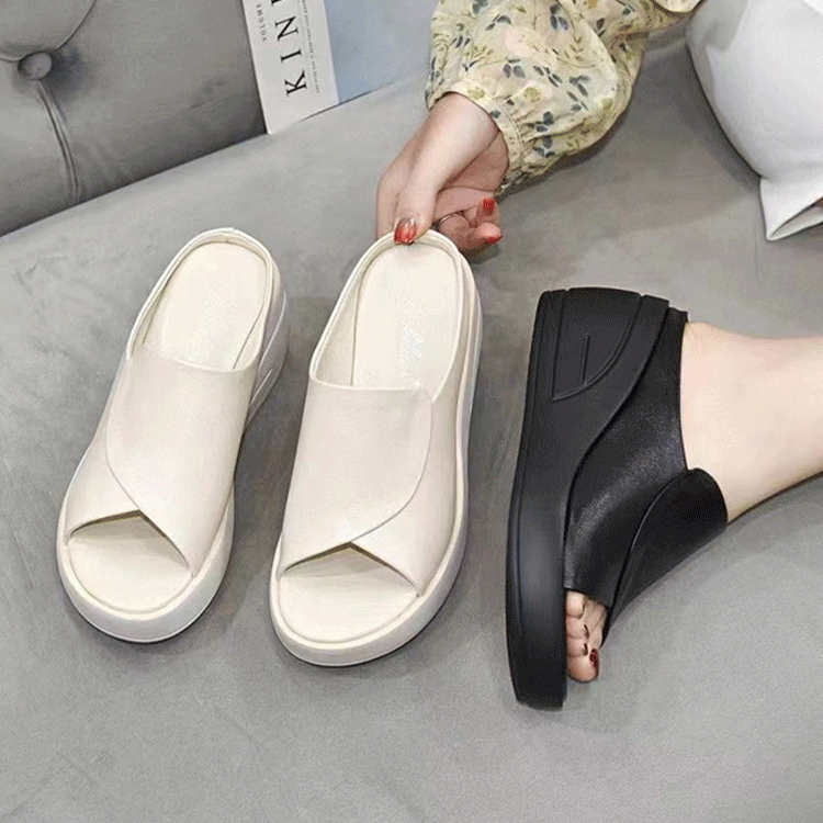 🔥[5,5 cm obcas] sandały na miękkiej podeszwie i koturnie