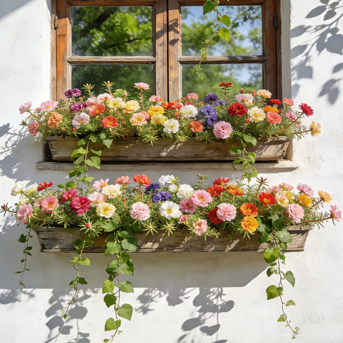 💫🌸KUP 1, DOSTAŃ 1 GRATIS | Moss Rose🌿Nasiona kwiatów wieloletnich z suplementem wspomagającym wzrost roślin
