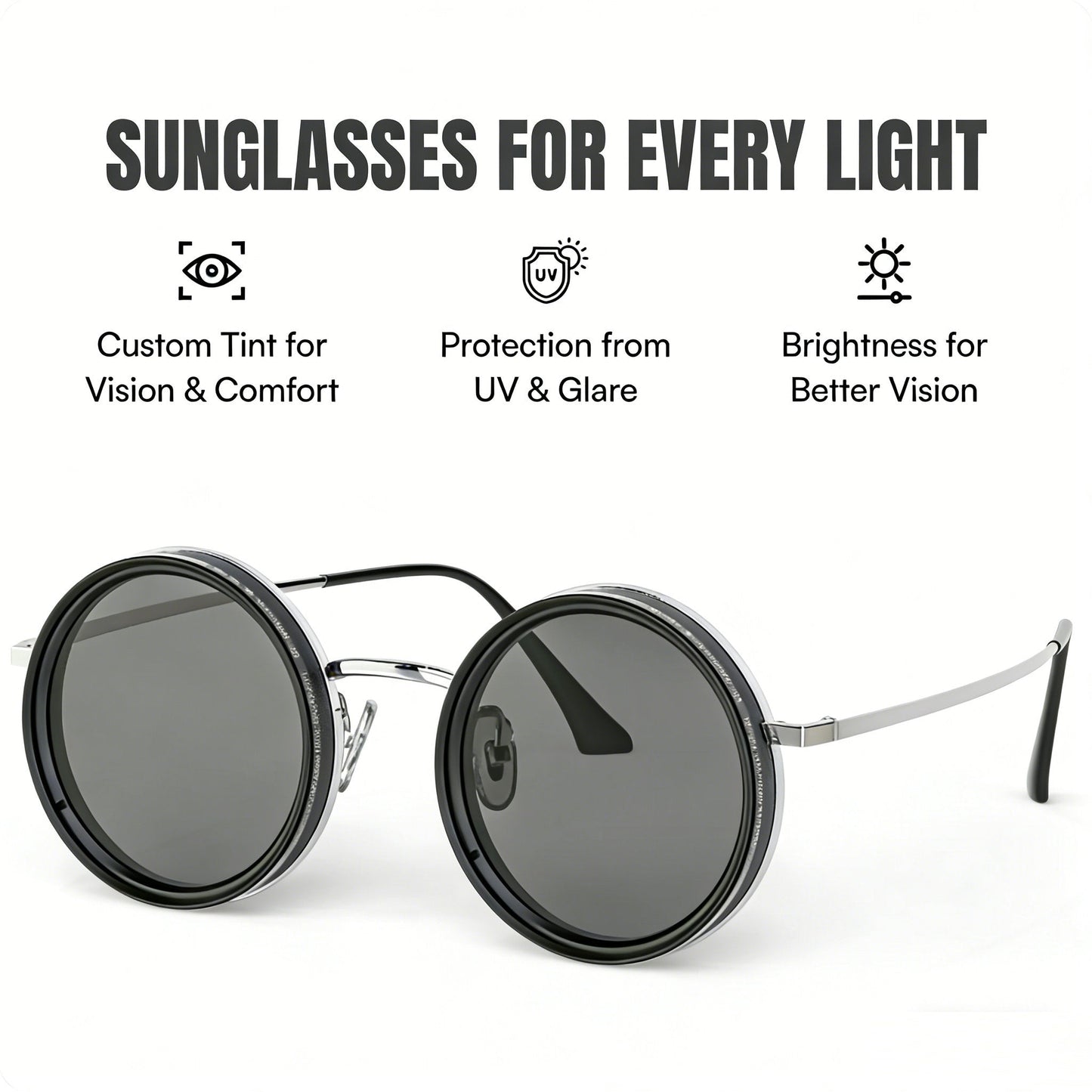 Regulowane okulary przeciwsłoneczne z polaryzacją do podróży na świeżym powietrzu