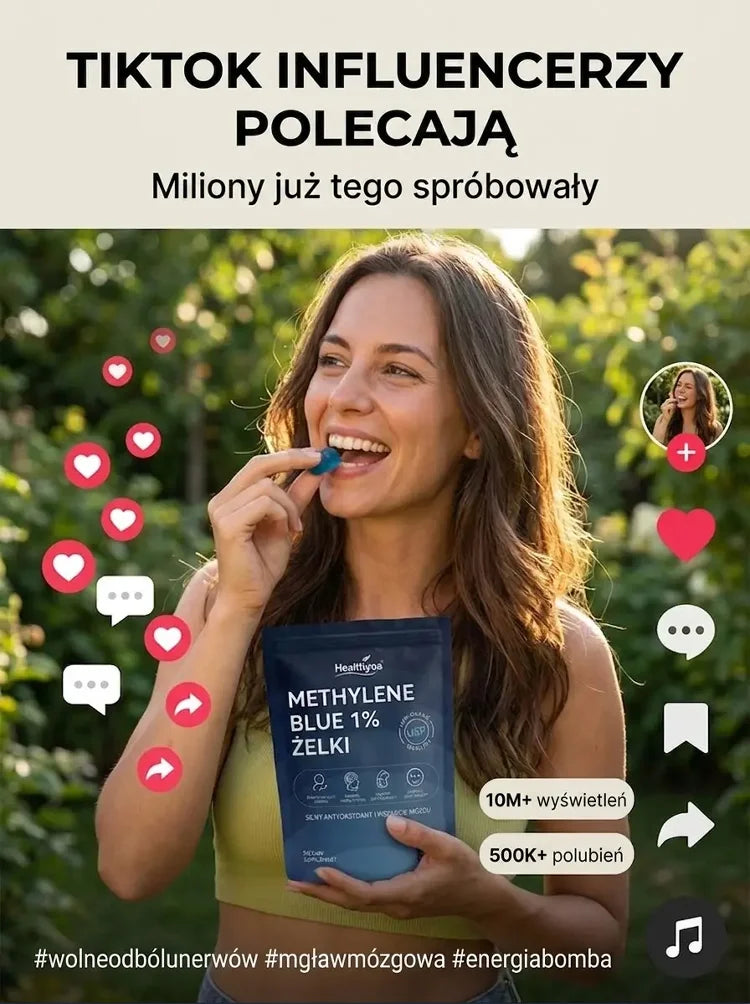 Niebieskie żelki łagodzące ból nerwowy