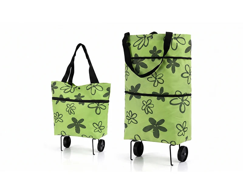 🛍️✨ Torba na zakupy z możliwością przekształcenia - chowane kółka, udźwig 20 kg, rozszerzalna dzięki zamkowi błyskawicznemu!