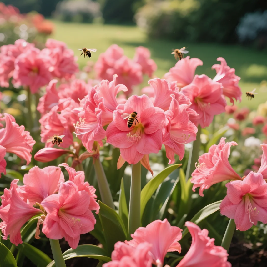 🌺Podwójne cebule amarylisów o zapachu kwiatów – kwitnące w 40 dni