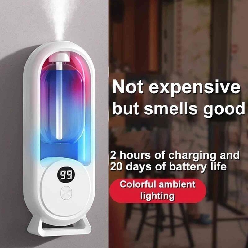 AromaGlow 360° Inteligentny dyfuzor zapachowy – długotrwała świeżość