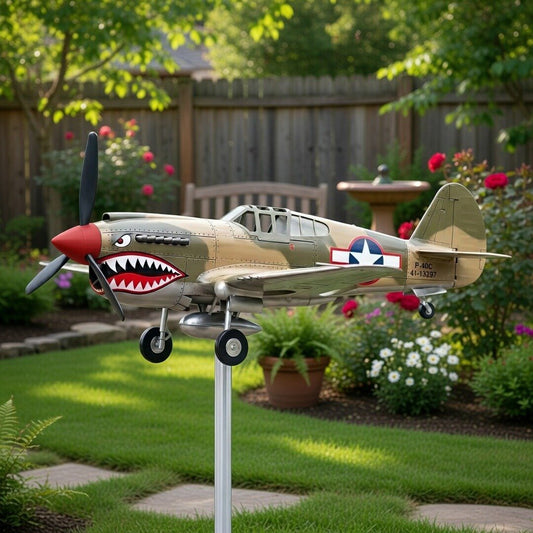 Wiatrak ogrodowy Shark Mouth Warplane