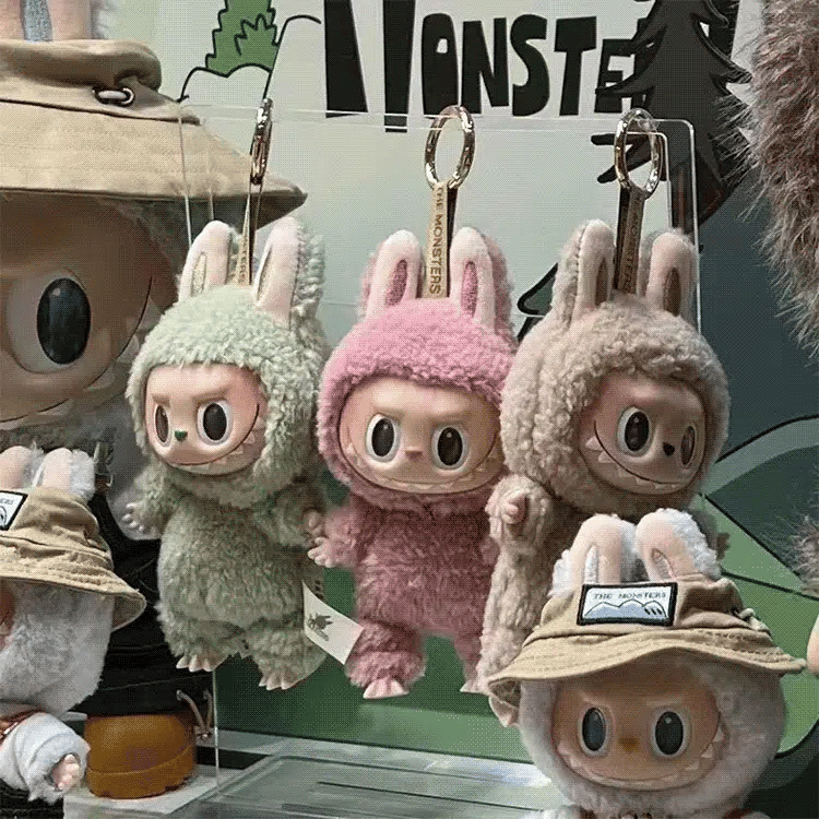 HFH-Wisiorek pluszowy z serii Makaronowej Labubu