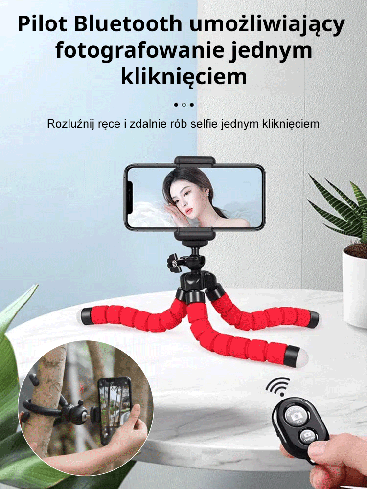 【Fotograficzny cud】Ośmiornica leniwa podstawka na telefon komórkowy