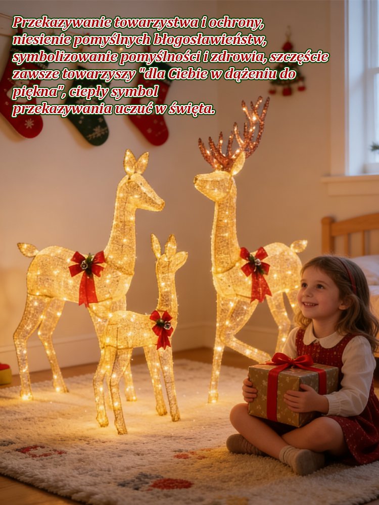 Ogród Bożonarodzeniowy Świetlisty Jeleń Alek