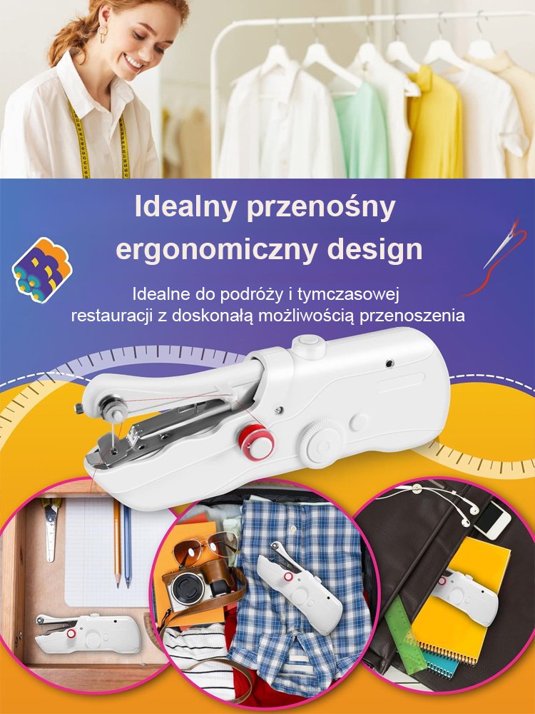Wielofunkcyjna ręczna mini maszyna do szycia