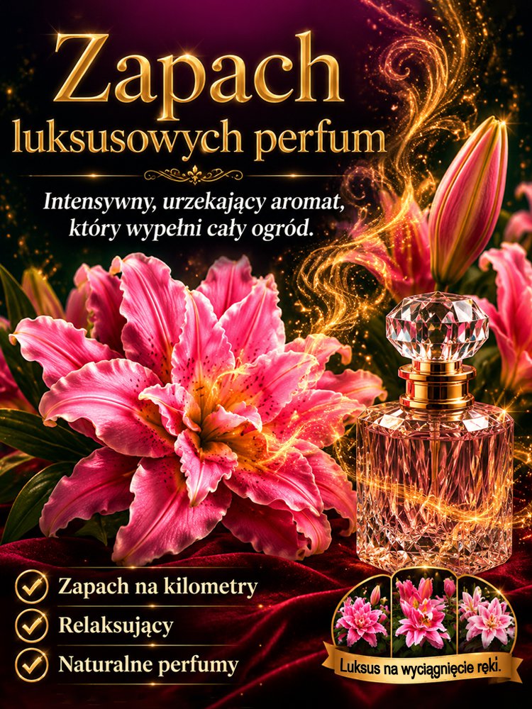 Cebulki lilii plamistej o intensywnym zapachu do eleganckiego ogrodu