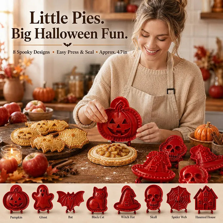 🎃 Zestaw 8 mini foremek do ciast na Halloween