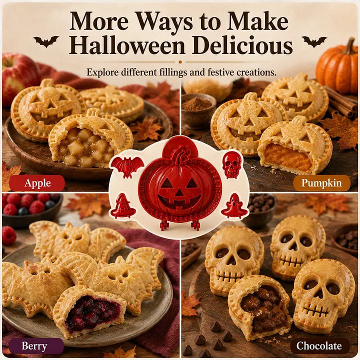 🎃 Zestaw 8 mini foremek do ciast na Halloween