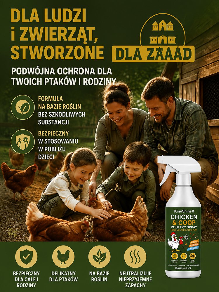 Specjalny spray dezynfekujący i odkażający do kurników