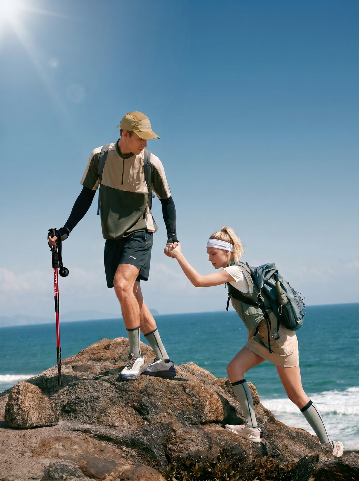 ⛰️Regulowane kije trekkingowe wykonane ze stopu aluminium - wytrzymałe, amortyzujące, lekkie 🌲