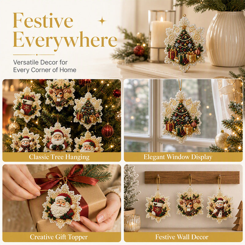 Zestaw wiszących ozdób świątecznych do pomalowania DIY🥳🎄