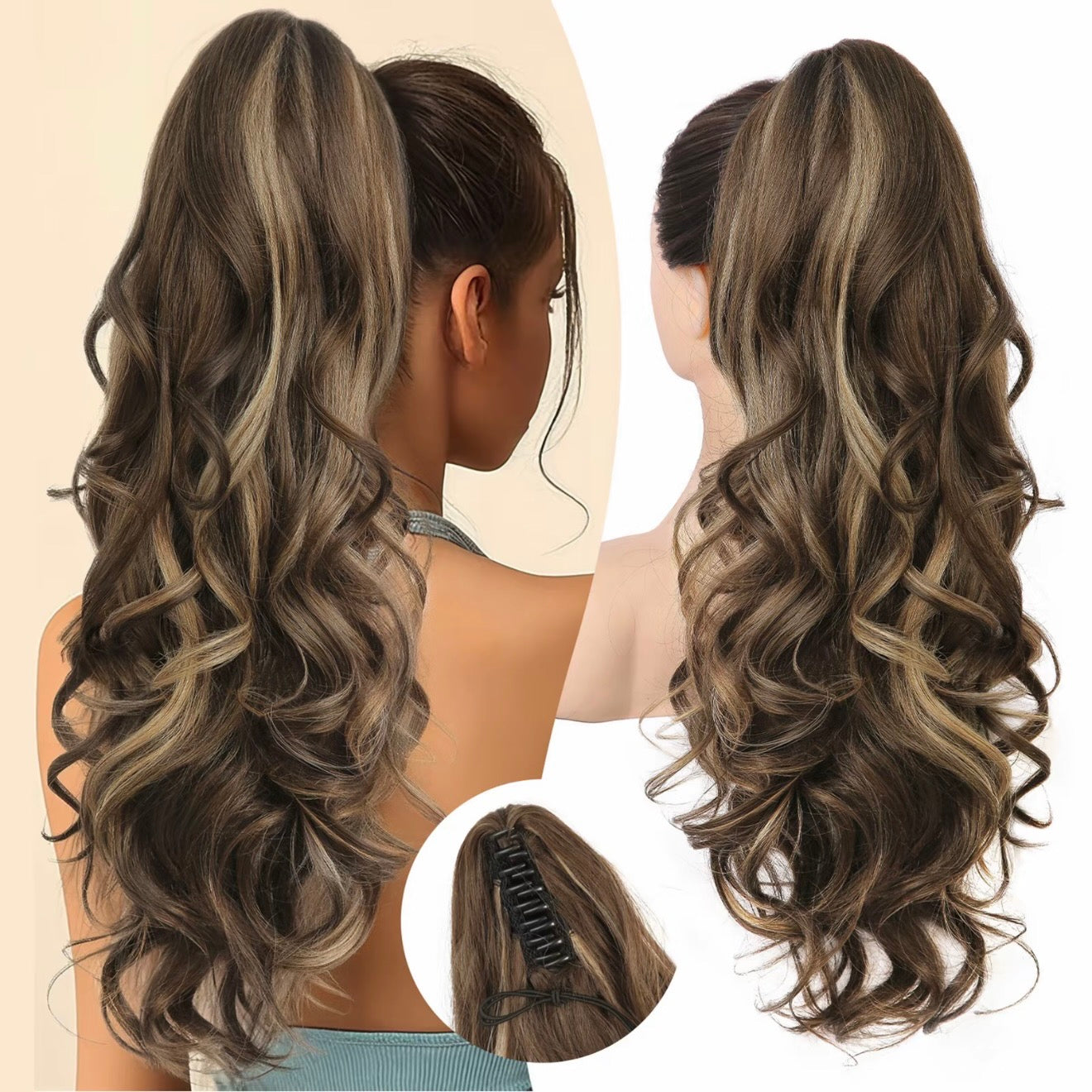 🔥 Promocja ograniczona czasowo – 50% zniżki 👩💕 Przedłużanie włosów w kucyk metodą clip-in 🙋‍♀️