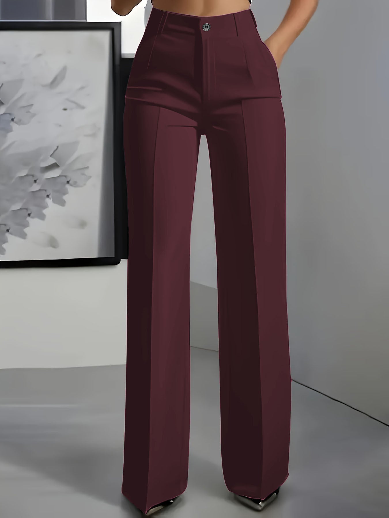 ⏳Oferta ograniczona czasowo - 50% ZNIŻKI🔥👖Damskie spodnie z wysokim stanem i elastyczną gumką