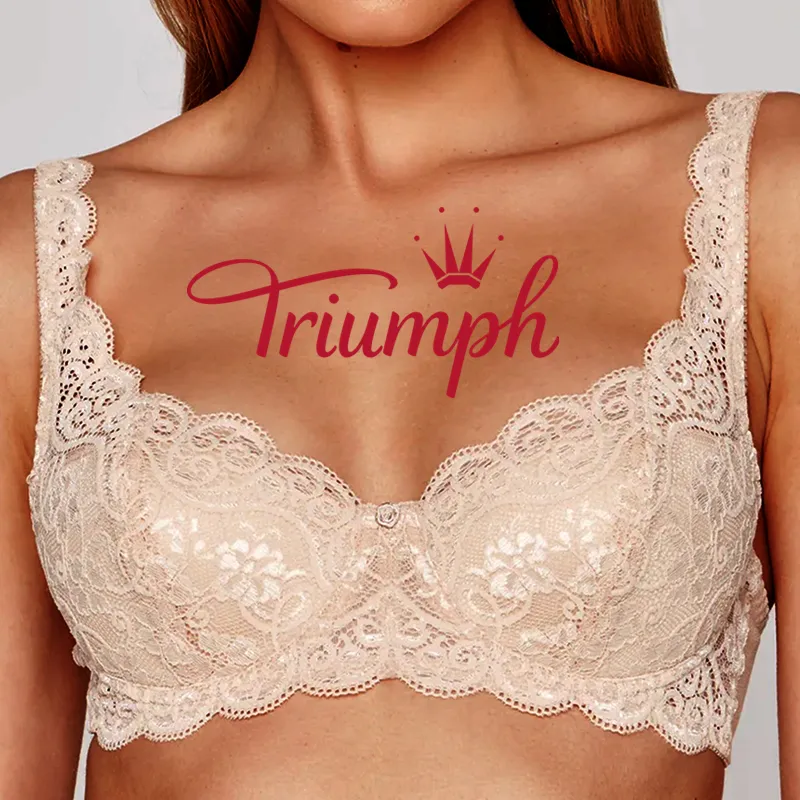 Triumph – 4 części. 💕2026 – nowy romantyczny biustonosz z koronką