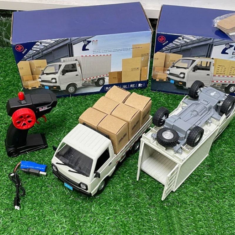 🔥🎁 Zabawka w postaci ciężarówki kontenerowej, zdalnie sterowanej i ładowalnej 🎮🚚