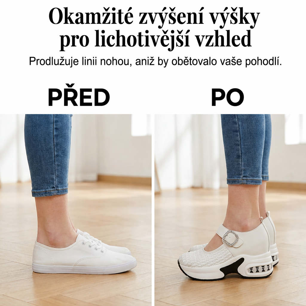 Natychmiastowe i wygodne wzmocnienie sylwetki dzięki damskim półbutom Mary Jane na platformie z przewiewną, tkaną cholewką. Płatność przy odbiorze! 👡
